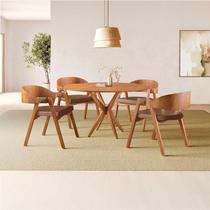 Conjunto de Mesa Redonda 120 Cm com 4 Cadeiras Luna