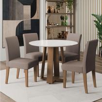 Conjunto De Mesa Sala De Jantar Athenas 4 Cadeiras Trieste Conjunto De Mesa Sala De Jantar Athenas 4 Cadeiras Trieste