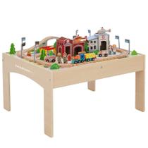Conjunto de mesa Train Teamson Kids Preschool Play Lab com 85 peças
