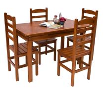 Conjunto de mesa VERNIZ com 4 cadeiras Conjunto de mesa VERNIZ com 4 cadeiras