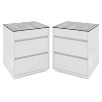 Conjunto de Mesas de Cabeceira Cuiabá Branco Conjunto de Mesas de Cabeceira Cuiabá Branco