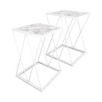 Conjunto De Mesas de Canto Alta E Baixa Colima Sala Quarto