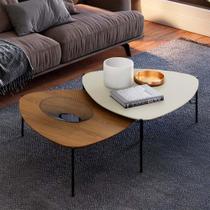Conjunto de Mesas de Centro 89cm para Sala 100% MDF