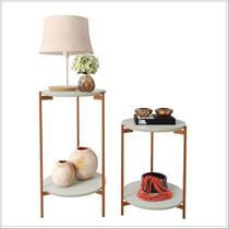 Conjunto de Mesas Decorativas Lunis - Ofertamo