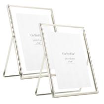 Conjunto de metal flutuante prateado GoryeeFine 8x10"