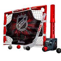 Conjunto de Metas de Hóquei no Gelo Franklin Sports NHL Kids com Passador de Bola Conjunto de Metas de Hóquei no Gelo Franklin Sports NHL Kids com Passador de Bola