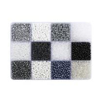 Conjunto De Miçangas Coloridas De 3mm 6000 Peças 12 Compartimentos DIY Para Fazer Joias Brincos