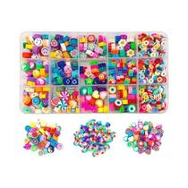 Conjunto De Miçangas De Argila Polimérica DIY 15-28 Grades Kit De Fabricação De Joias Imitando