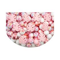 Conjunto De Miçangas De Silicone Em Forma De Folha De Margarida 25 30PCS DIY Para Fazer Joias