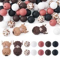 Conjunto de miçangas de silicone Spritewelry para fabricação de chaveiros e joias