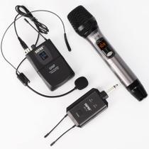 Conjunto de Microfone Sem Fio SGPRO SG-14B com Alcance de 60 m