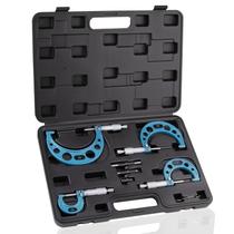 Conjunto de micrômetros Beaiguna 0-1/1-2/2-3/3-4 Machinist com estojo