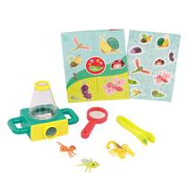Conjunto de microscópio de brinquedo B. toys Little Explorer de 4 anos ou mais com livro de adesivos