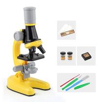 Conjunto de microscópio infantil, kit de laboratório para cr
