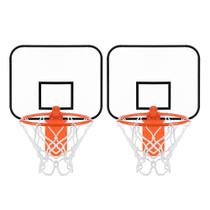Conjunto de Mini Aro de Basquete com Presilha para Lixeira, Uso Interno