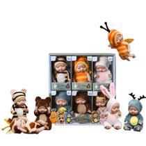 Conjunto de mini bonecas TISDEN de 10 cm com roupas para crianças de 3 anos ou mais