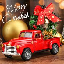 Conjunto De Mini Caminhões Temáticos De Natal - 2 Peças Para Decoração De Casa E Escritório, Conjunto De Mini Caminhões Temáticos De Natal - 2 Peças Para Decoração De Casa E Escritório,