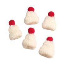 Conjunto De Mini Chapéu E Cachecol De Natal Tricotado, Acessórios De Roupa Para Bonecas De Inverno,