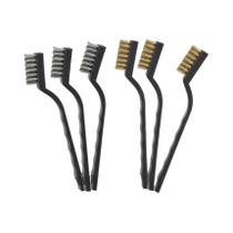 Conjunto De Mini Escovas De Arame De Cobre E Aço Inoxidável 12pcs Escova Industrial Para Limpeza De