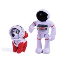 Conjunto de Mini Figuras - Astroanimais e Astronauta - Exploradores do Espaço - Missão Marte - Fun