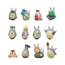 Conjunto De Mini Figuras De Desenho Animado Totoro Para Decoração Criativa De Casa, Jardim, Aquário