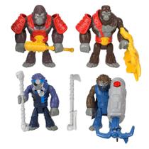 Conjunto de Mini Figuras - Pacote Gorilas e Macacos - Mundo Aventura - Imaginext - Fisher-Price