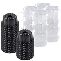 Conjunto de mini formas de bolo de plástico para assar O'CREME 50 panelas e recipientes