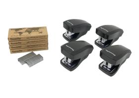 Conjunto de Mini Grampeadores PraxxisPro Aria Premium, 2 Unidades, Preto