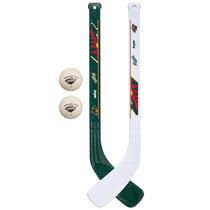 Conjunto de Mini Hóquei no Gelo Franklin Sports Minnesota Wild NHL