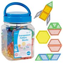 Conjunto de mini jarras transparentes Pattern Blocks edxeducation 120