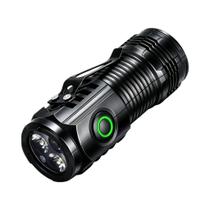 Conjunto De Mini Lanterna LED De Chaveiro Recarregável USB-C Com Lanterna Grande Com Zoom E Display