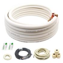 Conjunto de mini linhas divididas de cobre TADERUILY 7,5 m 1/4" e 1/2" HVAC