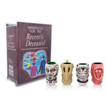 Conjunto de mini muglets BEETLEJUICE Geeki Tikis, pacote com 4 unidades de cerâmica de 60 ml Conjunto de mini muglets BEETLEJUICE Geeki Tikis, pacote com 4 unidades de cerâmica de 60 ml