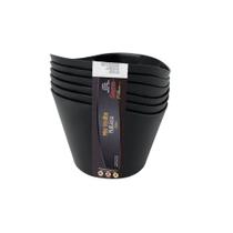 Conjunto de Mini Vasilhas Potes Para Alimentos 350ml Preta Conjunto de Mini Vasilhas Potes Para Alimentos 350ml Preta