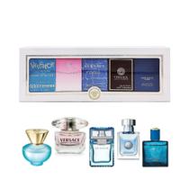Conjunto de Miniaturas Versace - 5 Perfumes Unissex