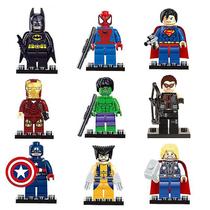 Conjunto de minibonecos Marvel Avengers Super Hero Comic, 9 unidades Conjunto de minibonecos Marvel Avengers Super Hero Comic, 9 unidades