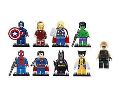 Conjunto de minibonecos Marvel Avengers Super Hero Comic, 9 unidades