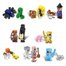 Conjunto de minifiguras de brinquedo Minecraft Ninja, 16 peças para crianças de 4,5 cm