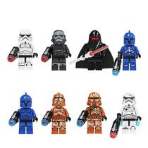 Conjunto de minifiguras de Star Wars 8 personagens com 4,5 cm de altura