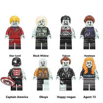 Conjunto de minifiguras Zombies Marvel Heroes de 8 peças para crianças a partir de 5 anos