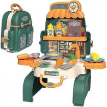 Conjunto de mochila de cozinha para crianças Mini Kitchen Pretend Play 3 em 1 Conjunto de mochila de cozinha para crianças Mini Kitchen Pretend Play 3 em 1