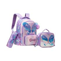 Conjunto De Mochila E Lancheira Para Meninas Com 3 Peças, Mochila Infantil E Lancheira Para Escola Conjunto De Mochila E Lancheira Para Meninas Com 3 Peças, Mochila Infantil E Lancheira Para Escola