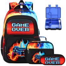 Conjunto de mochila infantil Bevalsa com caixa Bento isolada de 1,3 L