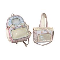 Conjunto De Mochila Leve E Bonita Para Mulheres, Dois Peças, Volta Às Aulas