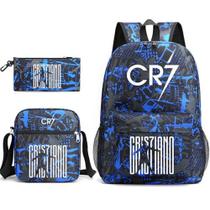 Conjunto de mochila RICHSAIKOU 18L com bolsa para lápis e bolsa tiracolo