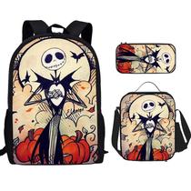 Conjunto de mochilas, 3 peças Nightmares Before Christmas Jack Skellington