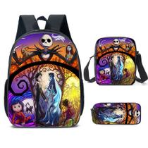 Conjunto de mochilas, 3 peças Nightmares Before Christmas Jack Skellington