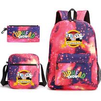Conjunto de mochilas, 3 peças para estudantes, com bolsa de ombro e estojo para canetas