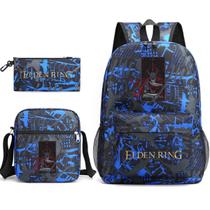 Conjunto de mochilas Anime School, 3 peças com bolsa de ombro e bolsa de lápis Conjunto de mochilas Anime School, 3 peças com bolsa de ombro e bolsa de lápis