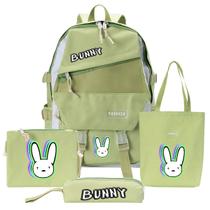 Conjunto de mochilas Bads Bunnys Cartoon Kids School 4 unidades Conjunto de mochilas Bads Bunnys Cartoon Kids School 4 unidades